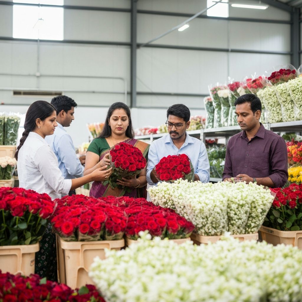 Flower procurement team